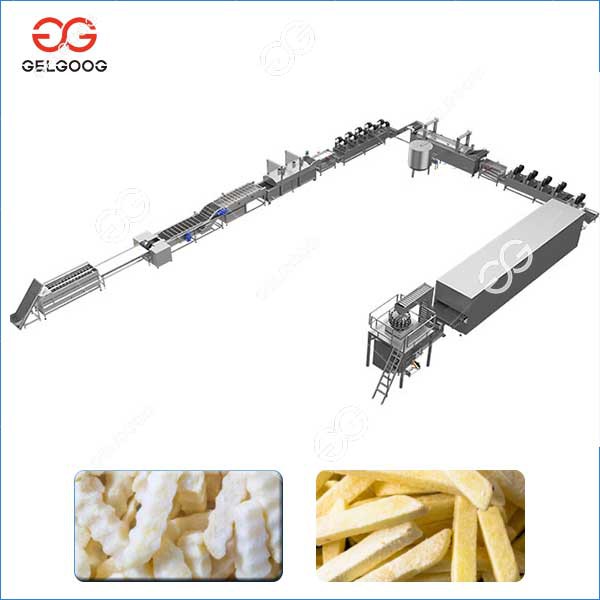 Commercial Frozen French Fries Production Line